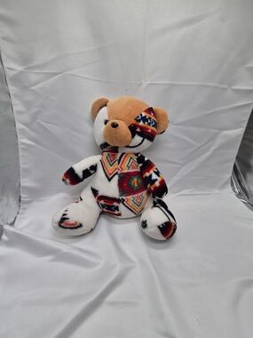 Southwestern Pattern Plush Teddy Bear - Multicolor